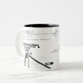 子馬の自動銃の比較 ツートーンマグカップ (正面左)