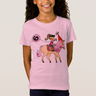 子馬の6歳の女の子 Tシャツ