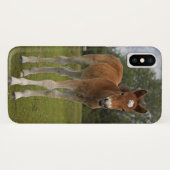 子馬のiPhone Xケース Case-Mate iPhoneケース (裏面(横))