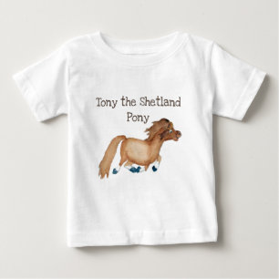 子馬のTシャツ ベビーTシャツ