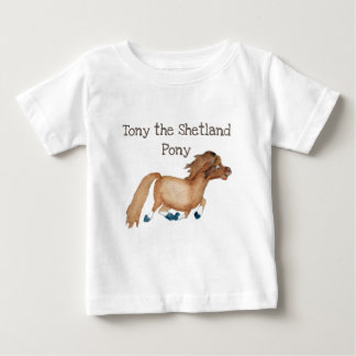子馬のTシャツ ベビーTシャツ