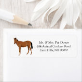 子馬ウマ差出人住所ラベルシール ラベル (インサイチュ)