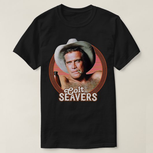子馬シーバー80sレトロデザイン tシャツ (デザイン正面)