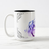 子馬スターター（紫） ツートーンマグカップ (左)