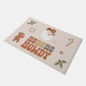 子馬ホーホーホーホーホーホーホーハウビークリスマス ドアマット (アングル)