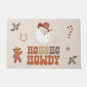 子馬ホーホーホーホーホーホーホーハウビークリスマス ドアマット (正面)