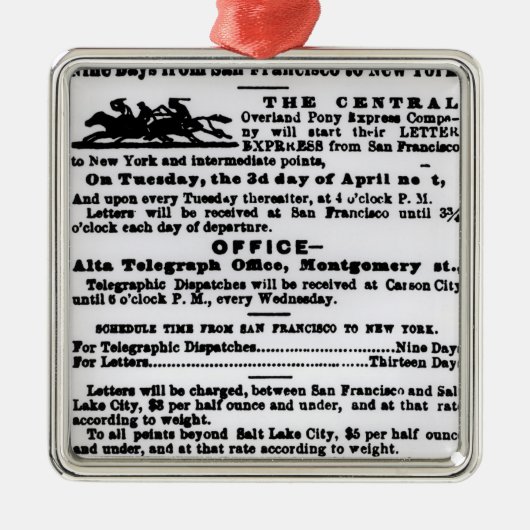 子馬明白、9日 メタルオーナメント (正面)