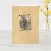 子馬1のカウボーイ カード (黄色い花)