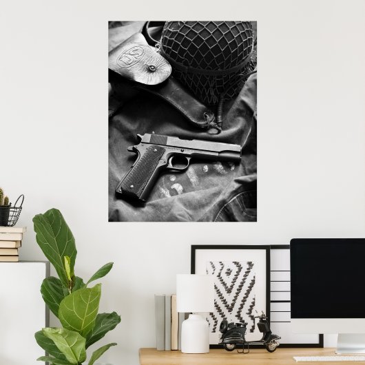 子馬1911A1ポスター ポスター (ホームオフィス)