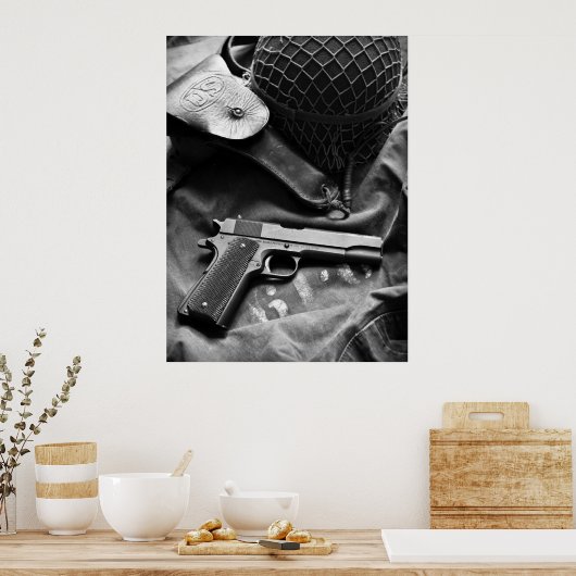 子馬1911A1ポスター ポスター (キッチン)