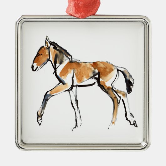 子馬 メタルオーナメント (正面)
