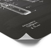 子馬.45 1911パテントアート – シャルボード ポスター (角)