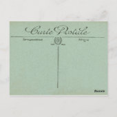 子魅力的供ヴィンテージスタイルバレンタインデー ポストカード (裏面)