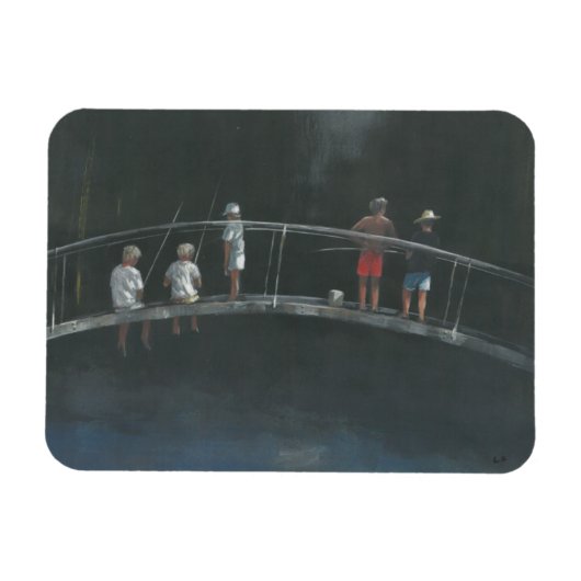 子魚釣り マグネット (横)