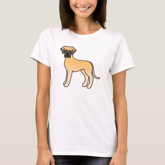 子鹿のキャラクター・グレートデン Tシャツ (正面)