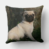 子鹿のパグの子犬のモデル クッション (裏面)