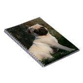 子鹿のパグの子犬のモデル ノートブック (右側)