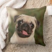 子鹿のパグの子犬の喘ぐこと クッション (ブランケット)