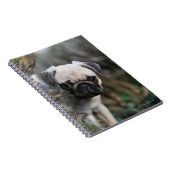 子鹿のパグの子犬のHeadshot ノートブック (右側)