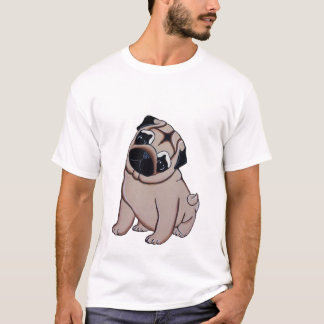 子鹿のパグの子犬のTシャツ Tシャツ
