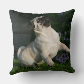 子鹿のパグの子犬 クッション (裏面)