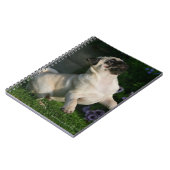 子鹿のパグの子犬 ノートブック (左側)