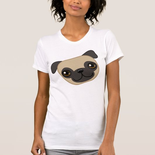 子鹿のパグ Tシャツ (正面)