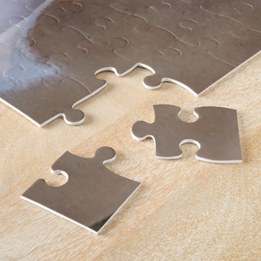 子鹿のボクサーの子犬の困惑のボクサー犬のパズル ジグソーパズル (側面)