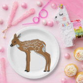 子鹿の動物 ペーパープレート (パーティー)