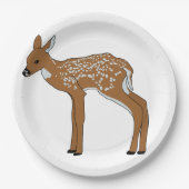 子鹿の動物 ペーパープレート (正面)