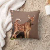 子鹿ポートレート クッション (ブランケット)