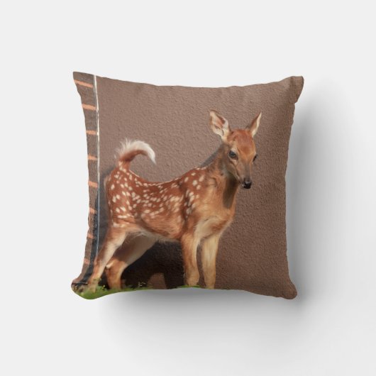 子鹿ポートレート クッション (正面)