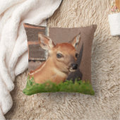 子鹿ポートレート クッション (ブランケット)