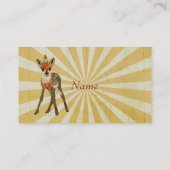 子鹿及び鳥の名刺 名刺 (裏面)