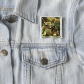 子鹿正方形Pin 缶バッジ (インサイチュ)