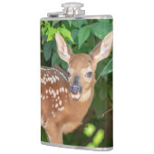 子鹿生まれたばかりののポートレート フラスク (左)