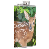 子鹿生まれたばかりののポートレート フラスク (右)