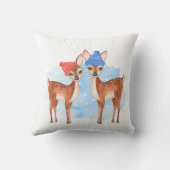 子鹿。冬 クッション (裏面)