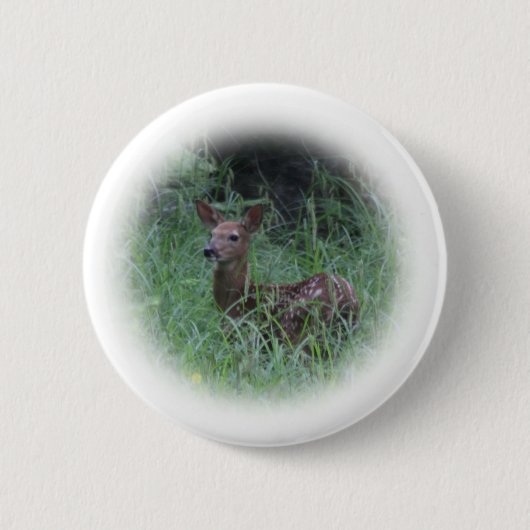 子鹿 缶バッジ (正面)