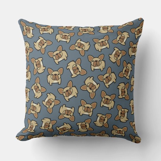 子鹿Frenchie クッション (正面)