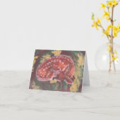 子鹿Notecard カード (黄色い花)