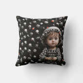 子，ベビー，幸せ，愛，喜び，喜び，静まり クッション (裏面)