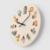 子 ラージ壁時計 (傾斜)