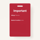 子IDフォトレッドバッジ バッジ (裏面)