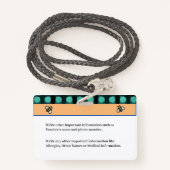 子ID個人設定カード バッジ (裏面ランヤード)