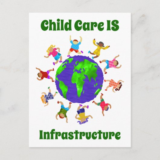 子IS気にインフラスチャ ポストカード (正面)