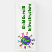 子IS気にインフラスチャ 横断幕 (縦)