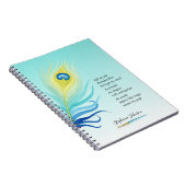 孔やる気を起こさせる雀の詩 ノートブック (右側)