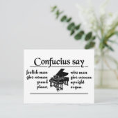 孔子が言う… オリジナル ポストカード (スタンド正面)