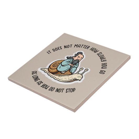 孔子とカタツムリ タイル (側面)